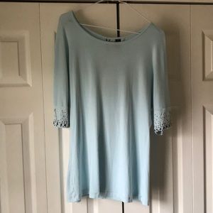 BKE boutique cold shoulder top